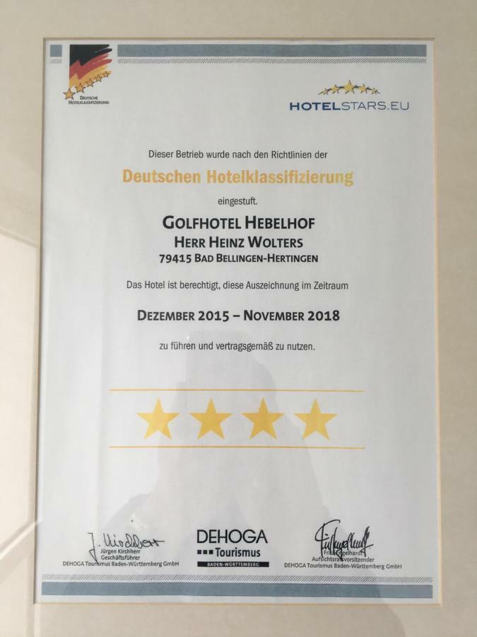 Golf Appartement 2.11 Hebelhof Bad Bellingen Kültér fotó